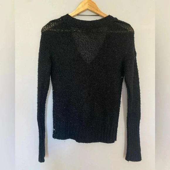 Mudd Black Sequined Sweater Size Medium in Junior’s - Picture 3 of 5